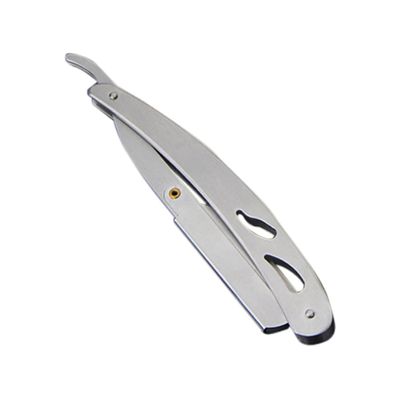 Housoutil Lightweight Mini Straight Safety Holder Stainless Steel Vintage Organizer for Shaving