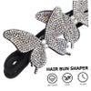 Angoily Women Rhinestone Hair Bun Maker with Elegant Hair Curler Accessory for Daily Wear Parties and Weddings for All Ages view 2