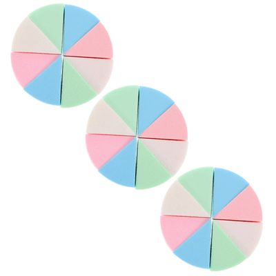 Angoily 3sets Reusable Latex Makeup Sponges Triangular Cosmetic for Foundation Concealer and Blending Comfortable and Safe for All Skin Types