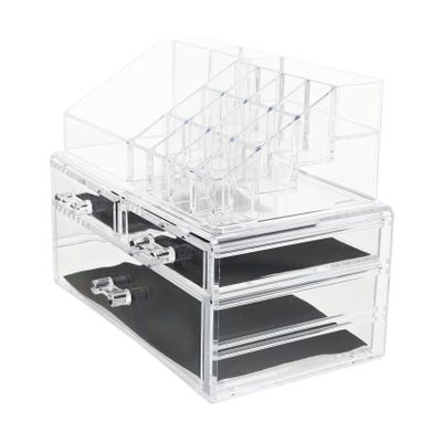 Angoily Compact Makeup Tray 1pc Desktop Cosmetics Box Makeup Organizers for Women