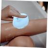 Angoily Silicone Bathing Brush Soft Exfoliating Shower Scrubber with Ergonomic Handle Gentle Massage for All Body Parts Convenient for Daily Use Light Blue view 2