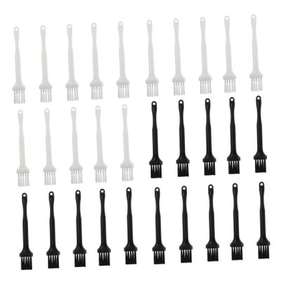 Didiseaon 30pcs Nylon Beard Cleaning Brush Portable Shaving Tool for Broken Hair Removal Gentle Soft Bristle Brushes Smooth Polishing Handle for Barbers and Personal Use