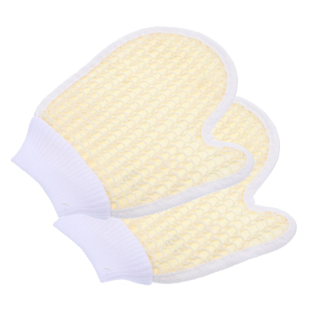 Angoily 2pcs Exfoliating Bath Gloves Soft Chenille Shower Cleaning Mitts for Gentle Skin Massage and Deep Cleansing for Body Scrub and Spa Use
