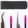 Angoily Magnetic Tool Tweezer Holder Lash Tweezer Lashes Para Uas Nail Art Tools Lash Makeup Organizer Bag Case Empty Nest Clip Plush Make up view 2