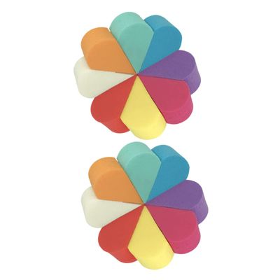NOLITOY 16pcs Foundation Sponges for Face Makeup Sponges Translucent Powder Setting Gentle Blending No Powder Lightweight