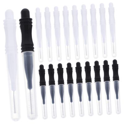Angoily 60pcs Eyebrow Brush Tool with Caps Portable Brow Lamination Brushes for Eyelash Extensions Compact and Lightweight Safe and