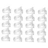 Housoutil 20pcs Nail Crystal Clip Nail Curve c Clip Nail Tip Mold Clips Clamps Nail Clippers for Acrylic Nails Finger Nail Extension Nail Clips Tool Plastic Nail Piece Cosmetic, Transparent view 1