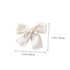Angoily Satin Bow Bride Elegant Hair Bow 2pcs Set Back Hair Bowknots for Wedding Bridal Hair Accessories Tulle Bowknots for Girls view 3