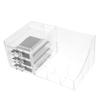 Angoily Multifunctional Clear Makeup Organizer with Drawers Durable Compartment Storage Box for Cosmetics Jewelry Office Supplies and Bathroom Essentials Vanity Desk and Countertop Use view 1