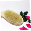 Angoily Body Massage Brush Natural Exfoliating Loofah Back with Boar Bristle Wooden Handle view 3