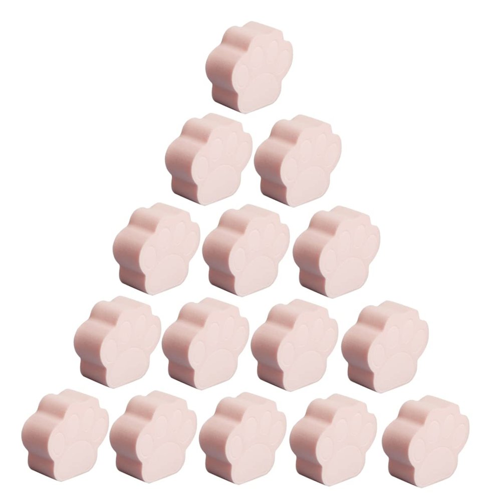 Angoily 16pcs Cat Claw Shape Powder Puff Beauty Sponge Dry Wet Foundation Makeup Sponge for Cat Lovers