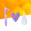 FRCOLOR 3pcs Bikini Trimmer Set for Women Hair Removal Tools for Smooth Shaving of Bikini Body and Underarms Plastic Design for Intimate Grooming view 2