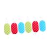 NOLITOY 6pcs Exfoliating Bath Sponge Adult Shower Cleaning Sponge Three Design for Skin Scrubbing Random Colors view 1