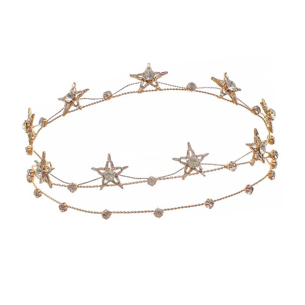 Didiseaon 1pc Star Rhinestone Headband for Wedding Delicate Hair Accessory for Brides and Bridesmaids Elegant Hairband for Formal Occasions Charming Headdress for Girls and Women