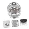 Angoily 1pc Crystal Pen Pot Makeup Brush Organiser Storage Box Desktop Organizer view 4