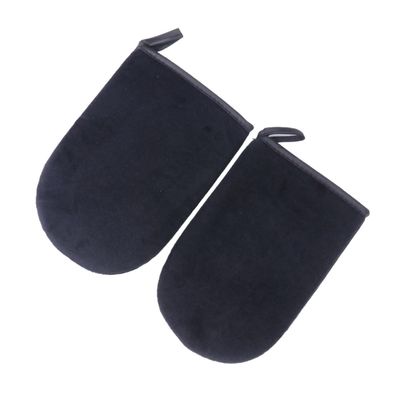 Housoutil Tanning Mitts for Self Tanning Cream 2 Pack Black Lint Ergonomic Design Easy to Apply Tan Glove