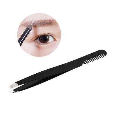 Eyelashes Extension Tweezers Tweezers Makeup Tools Eyebrow Tweezer Eyebrow Clip Stainless Steel