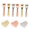 SOLUSTRE 6pcs Eye Cream Massage Spoon Metal Eye Fatigue Relief Tools for Skincare Mixing Application Compact Design for and Storage Random Color view 3