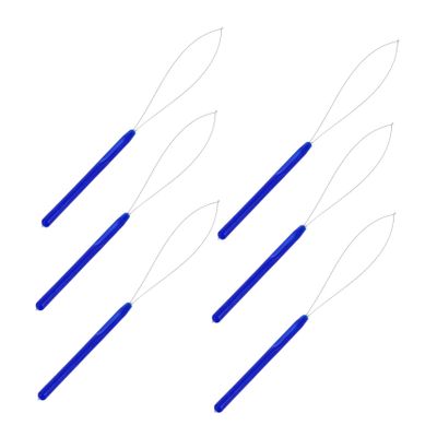 Angoily 10pcs Hair Extension Needle Kit Hook Tool Handle Easy Bead Loading Installation for -Link for Real Synthetic Hair Extensions