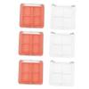 Angoily 6pcs 4 Eye Shadow Box Eyeshadow Empty Lipstick Storage Case Makeup Case Cosmetic Box Make up Travel, As Shown, 6x6cm view 1