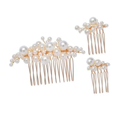 Angoily 3pcs Bridal Hair Combs Elegant Wedding Headpieces for Women Stunning Accessories for Brides Lightweight and Comfortable Design for Special Occasions