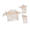Angoily 3pcs Bridal Hair Combs Elegant Wedding Headpieces for Women Stunning Accessories for Brides Lightweight and Comfortable Design for Special Occasions view 1