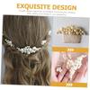 Angoily 3pcs Bridal Hair Combs Elegant Wedding Headpieces for Women Stunning Accessories for Brides Lightweight and Comfortable Design for Special Occasions view 3