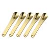 SOLUSTRE 5pcs Mini Cosmetic Spatulas Face Cream Applicators Beauty Scoops for Skincare Gold Easy to Use Eye Cream and Lotion for Sampling and Applying Products view 1