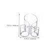 Angoily Crylic Storage Case Makeup Brush Storage Box S-shape Desktop Cosmetic Organiser view 2