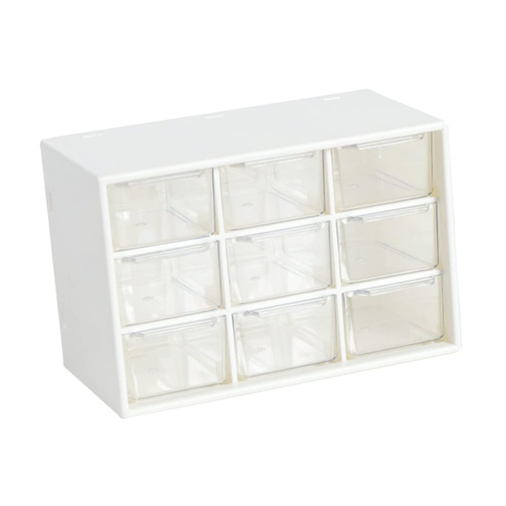Angoily Organizer Desktop Dresser Storage for Lipstick Blush Eye Shadows Powders Label Ready