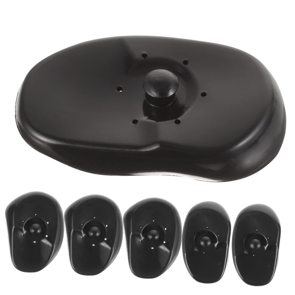 Angoily 6pcs Water Earmuffs Ear Protection for Hair Dyeing Reusable Hair Dye Earmuffs