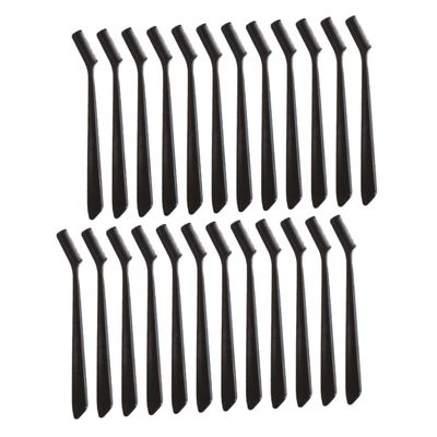 Didiseaon 30pcs Portable Eyebrow and Eyelash Brush Multi-function Eyelash Combs for Home Use Durable Material Friends and Family Random Color Selection