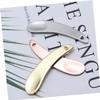 Didiseaon 3pcs Practical Beauty Scoop Zinc Alloy Face Cream Spoons for Skincare Application for Easy Travel Includes Gold Silver Rose view 4