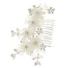 Angoily Wedding Bride Hair Comb Accessories Elegant Flower Insert Comb for Women Chic Side Hairpiece for Weddings Parties Special Occasions Lightweight Comfortable Design Brides Loved view 1