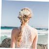 Angoily Wedding Bride Hair Comb Accessories Elegant Flower Insert Comb for Women Chic Side Hairpiece for Weddings Parties Special Occasions Lightweight Comfortable Design Brides Loved view 3