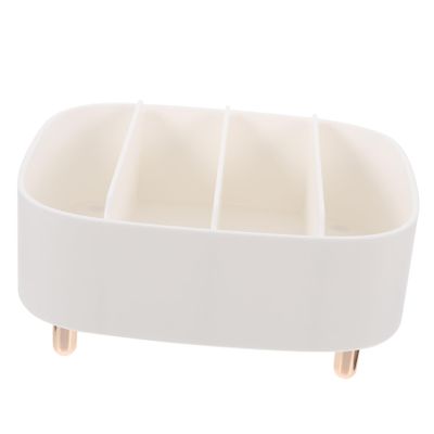 Angoily Makeup Organizer Compact Divided Eyeshadow Holder for Desktop Vertical Storage for Cosmetics Sturdy Materials for Vanities and Dressers Space-saving