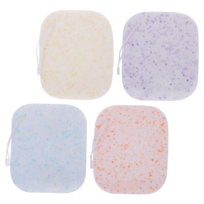 Angoily 4pcs Facial Sponges Exfoliating Skin Scrubber Face Wash Tool for Women Girls