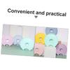Angoily 2pcs Silicone Makeup Brush Cleaning Mat Efficient Brush Cleaning Pads Blue and Purple for Home and Beauty Salon Use Durable and Easy to Clean view 2