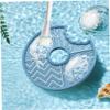 Angoily 2pcs Silicone Makeup Brush Cleaning Mat Efficient Brush Cleaning Pads Blue and Purple for Home and Beauty Salon Use Durable and Easy to Clean view 3