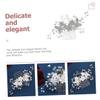 Angoily Wedding Headdress for Bride Hair Accessory Pearl Flower Headpiece Hair Comb Decor view 4