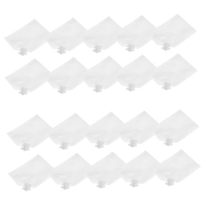 10ml Disposable Suction Mouth Cosmetics Dividers Bag Multifunctional Lotion, White, 9x7cm