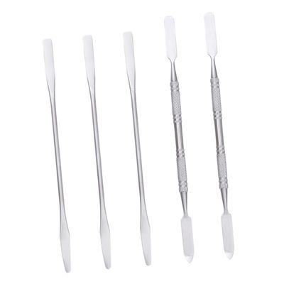 NOLITOY 5pcs Stainless Steel Palette Stick for Nail Art Makeup Mixing Palette Tool Nails Accessories