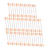 Angoily 50pcs Disposable Double-ended Eyeshadow Applicator Sticks for Eye Makeup Soft Sponge Tips for Easy Application Non-irritating for Beginners and Makeup Enthusiasts view 1