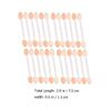 Angoily 50pcs Disposable Double-ended Eyeshadow Applicator Sticks for Eye Makeup Soft Sponge Tips for Easy Application Non-irritating for Beginners and Makeup Enthusiasts view 3