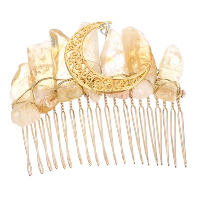 Angoily Witchy Crystal Hair Comb Women's Party Hair Accessory Decorative Combs