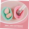 Angoily 2pcs Silicone Makeup Brush Cleaning Mat Flexible and Portable Brush Cleaner for Home Travel Durable Includes Green Pink Mat for Efficient Cleaning view 3