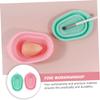 Angoily 2pcs Silicone Makeup Brush Cleaning Mat Flexible and Portable Brush Cleaner for Home Travel Durable Includes Green Pink Mat for Efficient Cleaning view 4