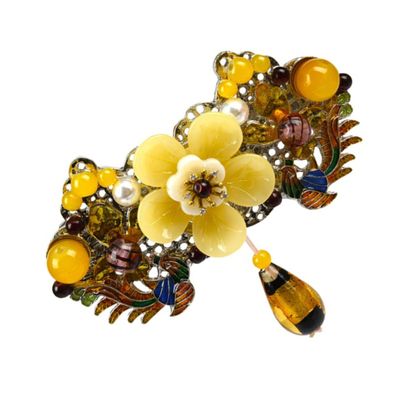 Angoily Vintage Ponytail Hair Barrette for Women Large Retro Spring Clamp Hair Clip Elegant Hairstyle Accessory for Daily Wear for Special Occasions
