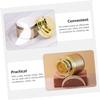2pcs Cream Bottle Airless Push Pump Face Cream Squeeze Pump Storing Whipped Unscented Pumps Traveling Small Containers for Skincare Moisturizer Body Facial Acrylic Golden view 3