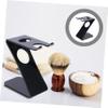 DOITOOL Acrylic Brush Stand Holder Men's Shaving Brush Set Double Hooks Design Easy to Use Universal Fit view 4